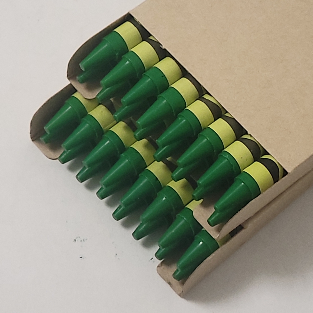 (32) Crayola Crayons (Granny Smith Apple) Single Color Bulk Lot - Picture 3 of 3